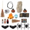 POPETPOP Paysage Miniature dhalloween – Accessoires De Village dhalloween Ensemble Dornements 1:12 Accessoires De Mise en 