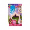 Coffret de Jeu Tente Rose et Mini Poupee Enfant Fille - Accessoires pour Barbie - Set Jouet Skipper Babysitter + 1 Carte Offe