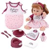 Zceplem Poupée bébé réaliste,Cute Soft Baby Dolls Girl Nouveau-né Jouet pour bébé Grands Yeux | Kit poupée pour Cadeau fête d