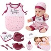 Zceplem Poupée bébé réaliste,Cute Soft Baby Dolls Girl Nouveau-né Jouet pour bébé Grands Yeux | Kit poupée pour Cadeau fête d