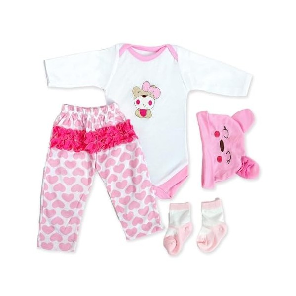 RUNGQIANY VêTements pour PoupéE Reborn Quatre Saisons Convient Aux GarçOns Et Aux Filles/Bebe Reborn Toddler Taille du Nouvea