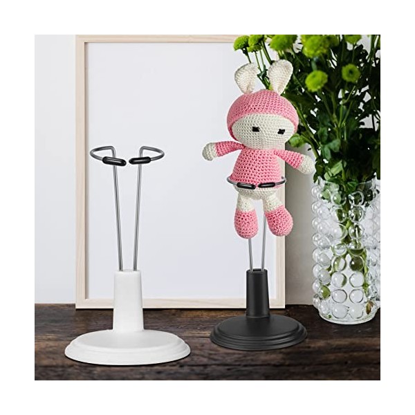 Toddmomy Support de poupée 6 pièces réglable Support de présentation de figurine daction pour décoration de vitrine