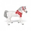 Papo -Figurine Peinte A La Main -Chevaux, Poulains et Poneys -Cheval Arabe Blanc en Tenue de Parade -51568-À Collectionner-po