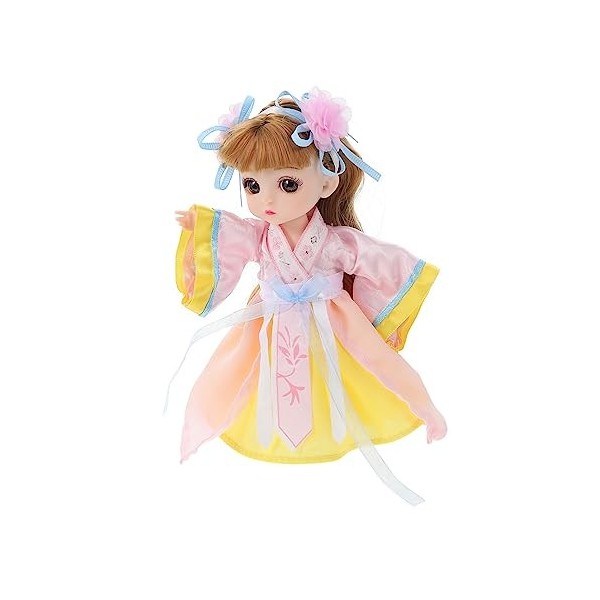 Toyvian Festival De La Mi-Automne Poupée Fille Jouet Filles Cadeaux Poupées pour Filles Fille Statue Décor Mini Poupée Jouet 