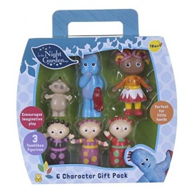 Kids In The Night Garden Figurines Gift Box with carry handle containing 6 Characters, up to 10cm tall, Toddler Girl Toys and