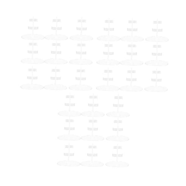 ibasenice 20 Pièces Support De Pied De Poupée Support en Plastique Mini Poupées Poupée Action Figure Porte-Poupée Affichage S