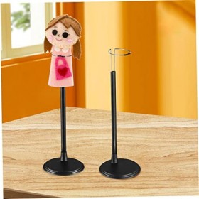 Didiseaon 4 Pièces Réglable en Hauteur Noir en Plastique Bébé Modèle De Corps Humain Support Noir Ours Organisateur De Jouets