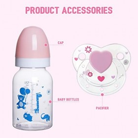 BABESIDE Ensemble dalimentation pour poupée Reborn avec biberons et tétine pour Un Jeu réaliste, Accessoires de poupées, Jou