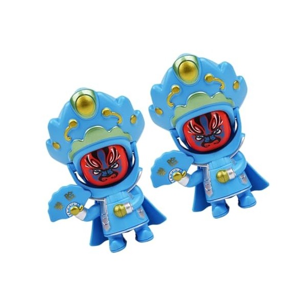 ibasenice 2 Pièces Opéra Visage Jouet Maquillage du Visage Jouet National Traditionnel Bureau `Parure De Bureau Décor Chinois