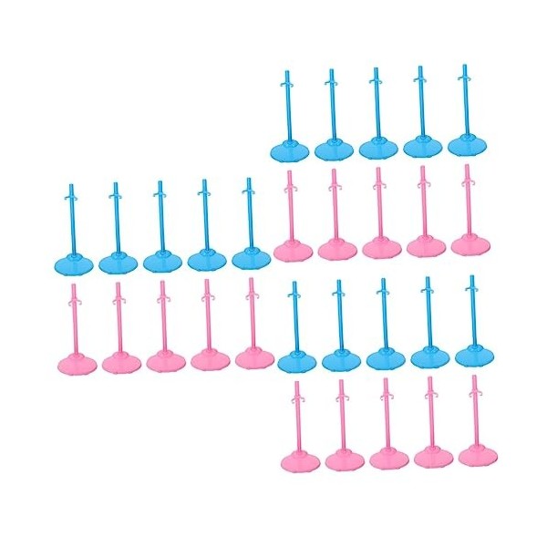 Toyvian 40 Pcs Poupée Stand Réglable Mannequin Métal Modèles Action Figure Poupée Jambe Stand Aew Figurines Supports Métalliq