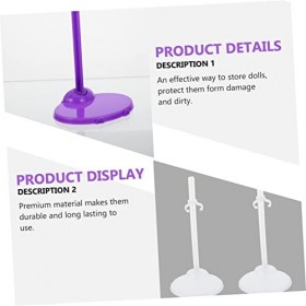 ADOCARN 20 Pièces Stand De Poupée Support en Plastique pour Poupée Supports De Poupée Bricolage Support De Robe De Poupée Sup