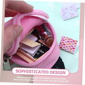 ibasenice Jouets Miniforce 1 Ensemble Maison De Poupée Papeterie Enfants Jouets Toile Sac À Poupée Ensemble Poupée Sac À Poup