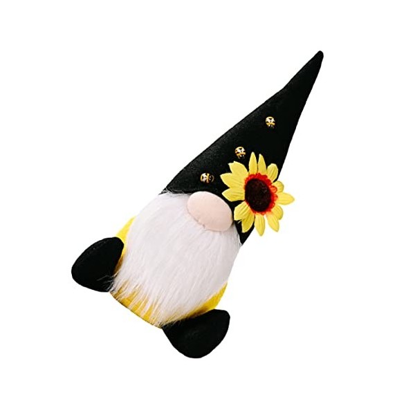 Toyvian 1 PC Tournesol Poupée Suédois Ornement Suédois en Peluche sans Visage Coccinelle Poupée en Peluche Jouet Printemps Dé