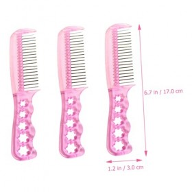 ibasenice 12 Pièces Peigne Poupée pour Poupée en Plastique Brosse À Cheveux Cheveux Brosse Métallique Outil pour Poupée Cheve