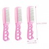 ibasenice 12 Pièces Peigne Poupée pour Poupée en Plastique Brosse À Cheveux Cheveux Brosse Métallique Outil pour Poupée Cheve