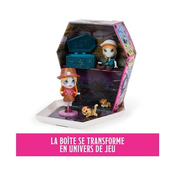 ZOMBAES - Pack DE 2 Wild Vibes BIG Cat Un-Rescue - 2 Figurines Zombies À Collectionner avec Accessoires pour Poupées, Animaux