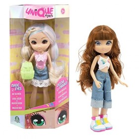 UNIQUE EYES, Poupée de 25 cm- Collection Papillon - Modèle aléatoire, avec Leur Regard Qui Te Suit des Yeux, avec vêtements P