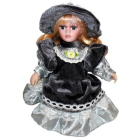 vsilay Poupée victorienne en porcelaine Princesse Reborns avec robe, décoration de maison rurale, décoration de table de fête