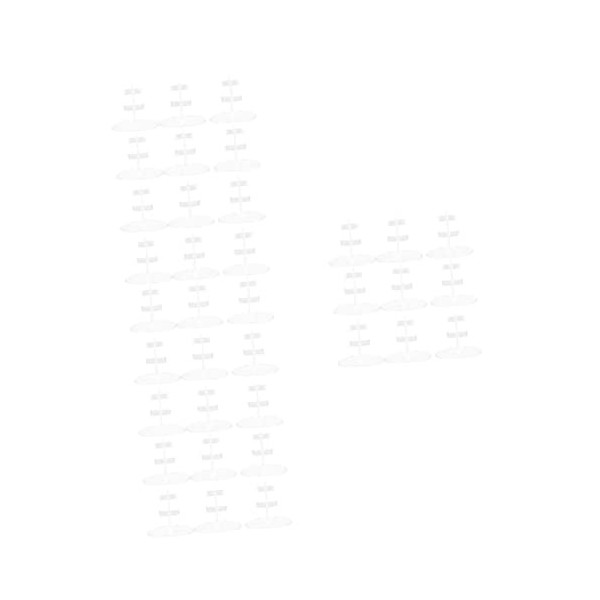 Toyvian 20 Pièces Support De Pied De Poupée Support Miniature en Plastique Bébé Poupée Jouet Bébé Poupée Jouet Support De Sup