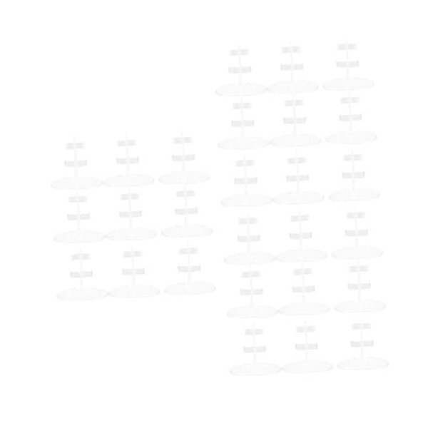 Toyvian 20 Pièces Support De Pied De Poupée Support Miniature en Plastique Bébé Poupée Jouet Bébé Poupée Jouet Support De Sup