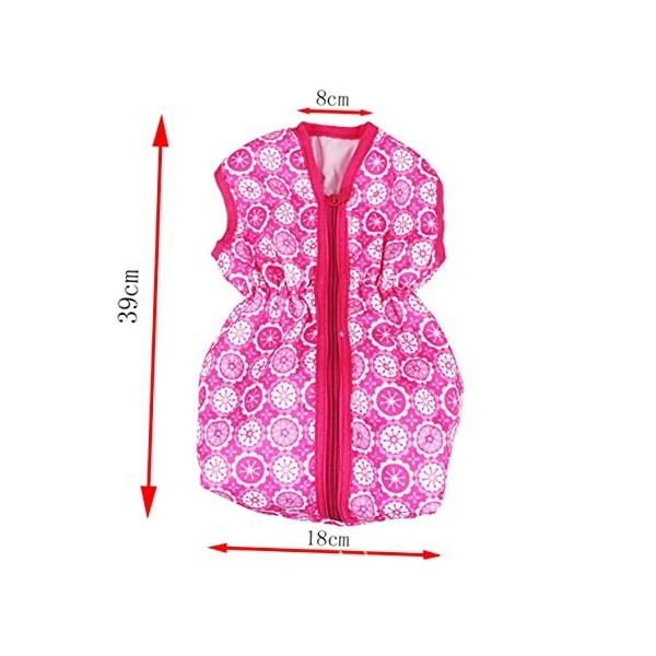 Toyvian 1 Pièce 18 Poupées Fille Américaine Poupées pour Filles Accessoires pour Filles Pyjamas pour Filles Sac De Couchage I