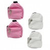 Toyvian 4 Pièces Sac Décole De Simulation Modèle De Scène Miniature Porte-clés Sac à Main à Fermeture Éclair Sacs à Mini Liv