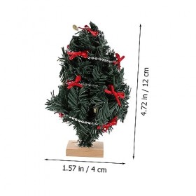 ibasenice Décoration De Noël Mini Arbre De Noël en Plastique Décoration De Maison Arbre De Fête Accessoires De Maison De Poup