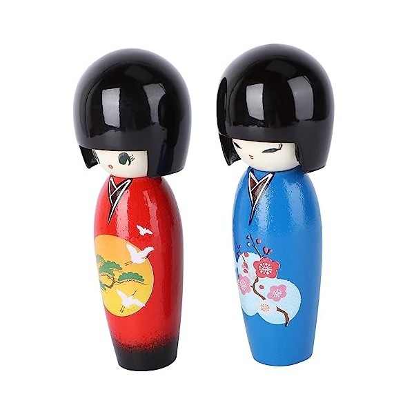 Totority 2 Pièces Jouet De Poupée Diva Poupées Japonaises Décor À La Maison Japandi Décor Kimono Fille Figurine Poupée Jouet 