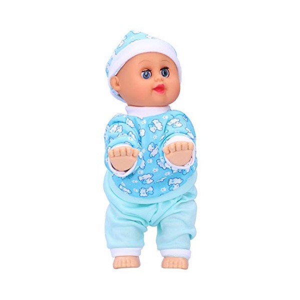 Poupée Mignonne de bébé, Mini Jouet de Maison de Poupée denfants de Simulation, Cadeaux électriques Intelligents de Poupée R