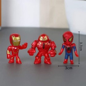 Décoration de Gâteau Amdieu 12 pcs Super-héros Figurines Mini Figurine Gâteau Topper, Figurine Miniature Collectionner pour E