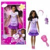 Barbie - Ma Première Barbie, Poupée Pour Tout-Petits, Ma Première Barbie Poupée Brooklyn, 34 Cm, Brune Avec Caniche En Peluch