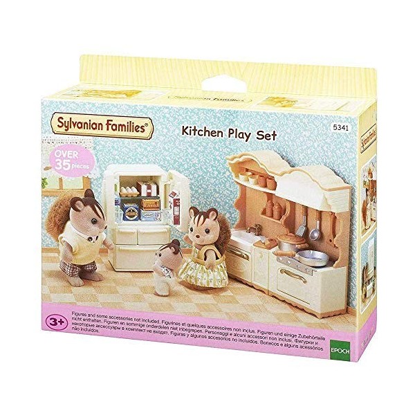 Sylvanian Families - 5341 - La Cuisine aménagée, Mobilier Mini-Univers Multicolore