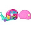 Coffret pour enchantimals : Camping Car Escargot + poupée et Accessoires - Figurine 4 cm - Set Mini poupée + 1 Carte