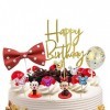 10 Pièces Minnie Cake Topper,Minnie Gâteau Décorations,Minnie Figurine, Gâteau Topper Mini Figurines Set,Figurine Pour Gateau