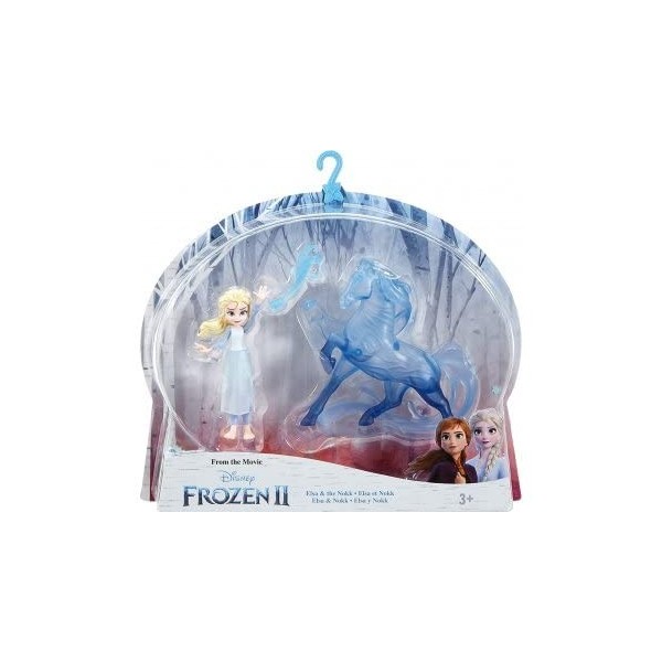 Coffret Poupee Reine des neiges II : Elsa et Cheval nokk + Accessoire - Set Collection Mini Poupee Mannequin + 1 Carte Tigre