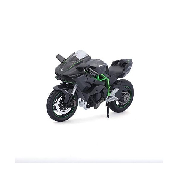 Maisto - 1/12 Moto Special Edition - Kawasaki Ninja H2 R - Grise - Nouveaute FA 2022 - Voiture Miniature pour Enfant - Reprod