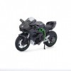 Maisto - 1/12 Moto Special Edition - Kawasaki Ninja H2 R - Grise - Nouveaute FA 2022 - Voiture Miniature pour Enfant - Reprod