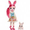 Mattel Lalka Enchantimals DuĹza + zwierzÄtko KrĂlliczek Poupée FRH52