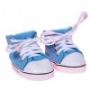 The New York Doll Collection Océan Bleu Toile Baskets Sport Chaussures sadapte 18 pouces / 46 cm Poupées - Pour Mode Fille P