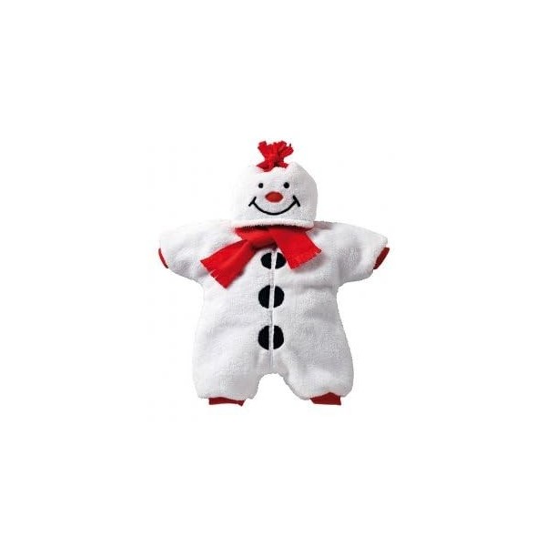 cavernedesjouets Combinaison Bonhomme de Neige pour poupée Poupon 35-46 cm - Habit - Vetement - Set Tenue + 1 Carte h02 