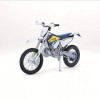 MAISTO - 1/12 MOTO SPECIAL EDITION - Husqvarna FE 501 - Bleu et blanche - NOUVEAUTE FA 2022 - Voiture Miniature pour enfant -