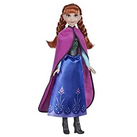 Disney- Elsa, Poupée Tendance Anna Shimmer de La Reine des Neiges-Jupe-Chaussures-Cheveux Longs Rouges-Jouet pour Enfants de 