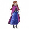 Disney- Elsa, Poupée Tendance Anna Shimmer de La Reine des Neiges-Jupe-Chaussures-Cheveux Longs Rouges-Jouet pour Enfants de 