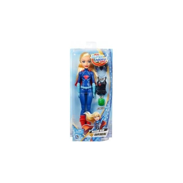 Cavernedesjouets Coffret poupée : Supergirl Mission spéciale - poupée Mannequin - DC - Set Super Hero Girls + 1 Carte - nouve