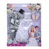 Simba Steffi Love 105723495 – Robe de mariée Romantique et Costume de Mariage, avec Chaussures et diadème, pour Mannequin de 