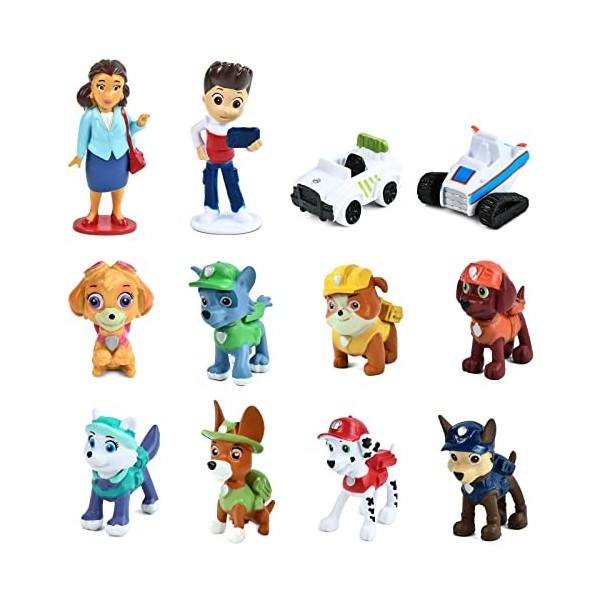 Paw Patrol Mini Figurine Gâteau Toppers pour Enfants, Cake Topper Pat Patrouille, Jouet Figurine Décorations Gateaux, Déco Gâ