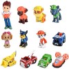 Paw Patrol Mini Figurine Gâteau Toppers pour Enfants, Cake Topper Pat Patrouille, Jouet Figurine Décorations Gateaux, Déco Gâ