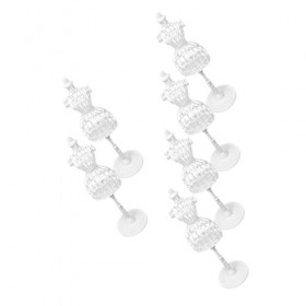 COHEALI 6 Pièces Simulation Cintre Poupées pour Maison De Poupée en Plastique Poupée Mini Robe Poupée Robe Forme Robe Mannequ