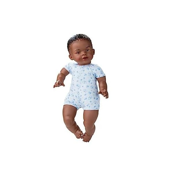 Berjuan – Poupée Newborn 45 cm Fille Africaine, Multicolore 8077 