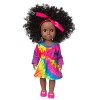 Uteruik Poupée noire de 35,6 cm - Poupée africaine américaine avec jupe - Costume pour filles - Cadeau danniversaire A 